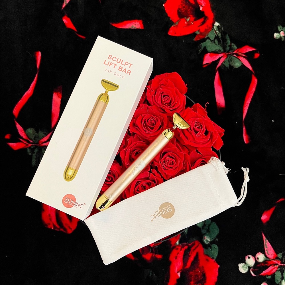 Sculpt Lift Bar SKININC 24K Gold Contouring Vibrating Bar Smoothen depuff lift